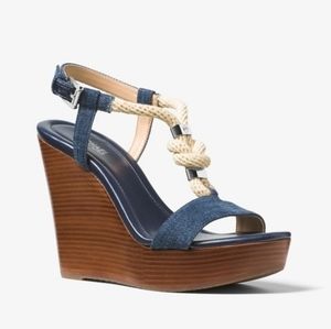 Michael Kors ⚓ Denim Holly Wedge